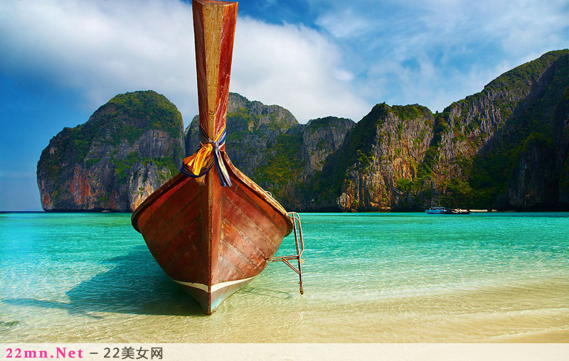 夏日海边沙滩风景图片10