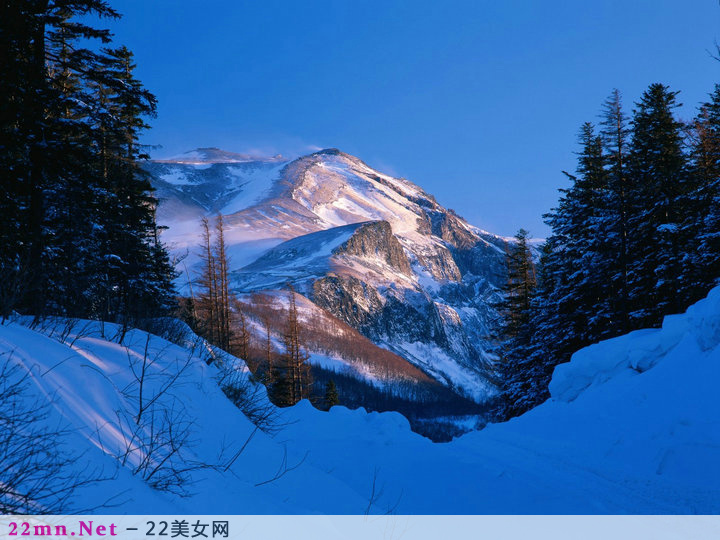 中国名山冬天的唯美雪景图片6