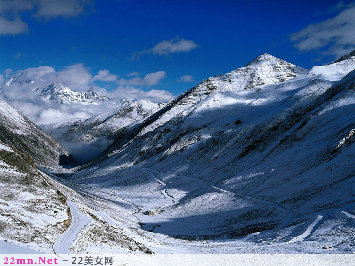 中国名山冬天的唯美雪景图片8