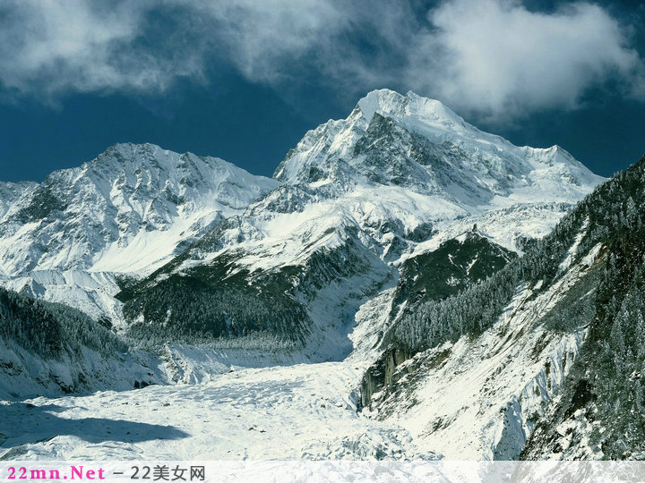 中国名山冬天的唯美雪景图片9