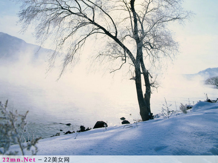 中国名山冬天的唯美雪景图片12