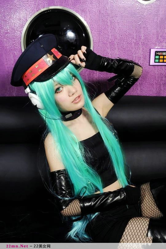 嫩模初音未来Cosplay美图1