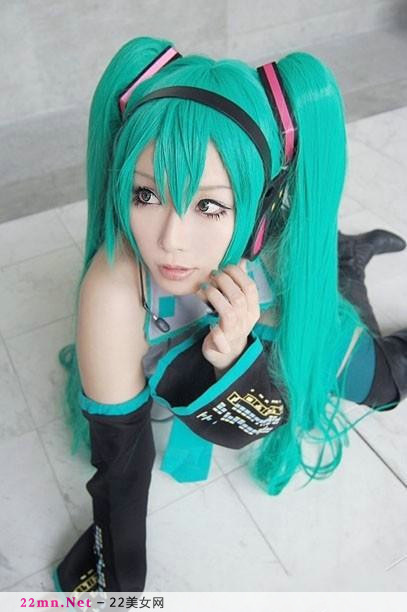 嫩模初音未来Cosplay美图4