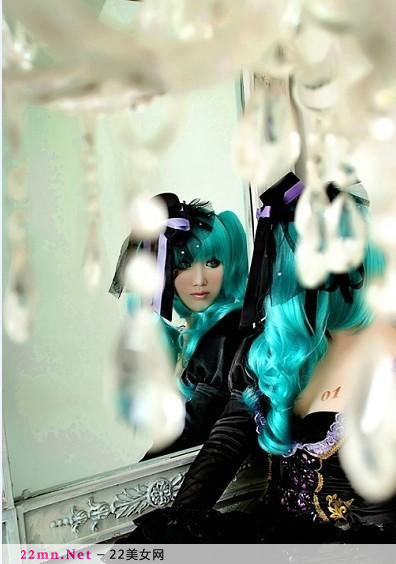 嫩模初音未来Cosplay美图5